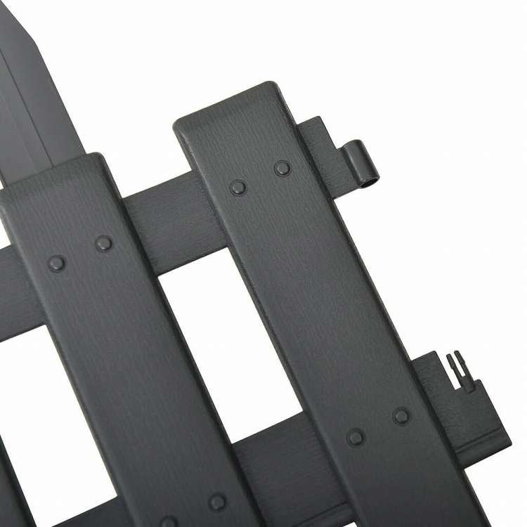 vidaXL 芝生エッジ 25点 アントラシート 10m PP製ハードウェア フェンス&バリア 庭小道・縁(代引不可)