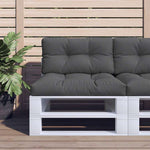 vidaXL パレットクッション アントラシート 70x40x12 cm ファブリックホーム&ガーデン デコレーション チェア・ソファクッション(代引不可)