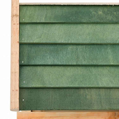 vidaXL バードフィーダー 無垢材 35x29.5x21cmホーム&ガーデン デコレーション 鳥&動物給餌器 鳥用餌やり器(代引不可)