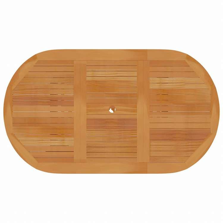 vidaXL ガーデンテーブル 150x90x75cm チーク無垢材家具 アウトドア家具 アウトドアテーブル(代引不可)