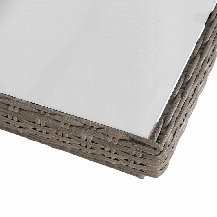 vidaXL 屋外ダイニング9点セット ポリラタン製 ブラウン家具 アウトドア家具 屋外家具セット(代引不可)