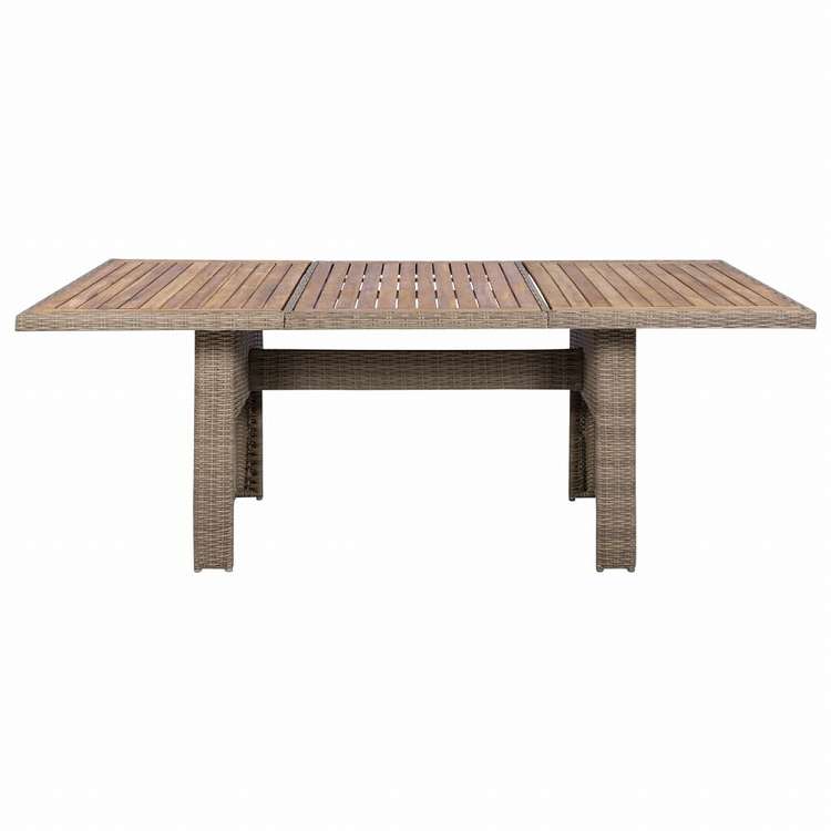 vidaXL 屋外ダイニング9点セット クッション付 ポリラタン製 ブラウン家具 アウトドア家具 屋外家具セット(代引不可)