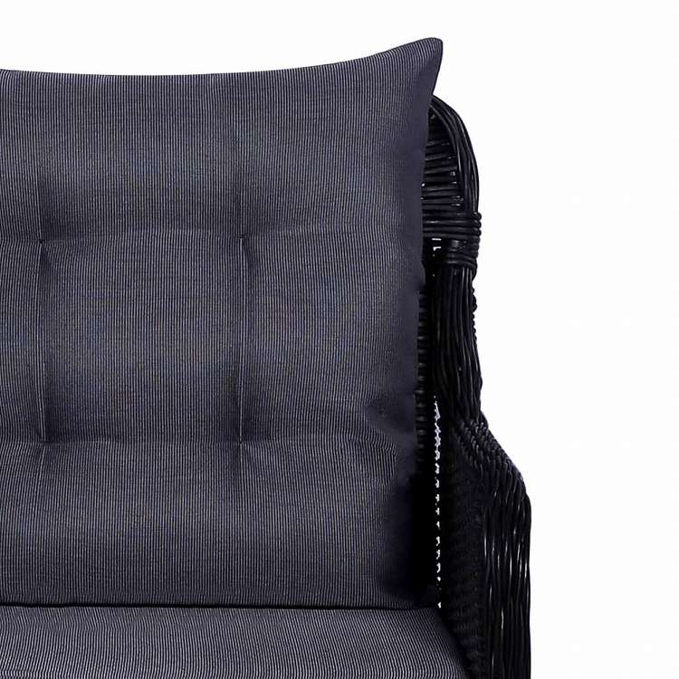 vidaXL 屋外ダイニング9点セット ポリラタン製 ブラック家具 アウトドア家具 屋外家具セット(代引不可)