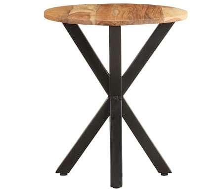 vidaXL サイドテーブル 48x48x56cm アカシア無垢材家具 テーブル アクセントテーブル エンドテーブル(代引不可)