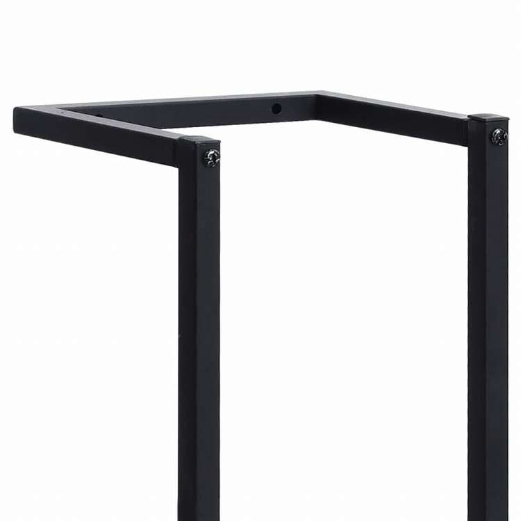 vidaXL タオルラック 25x20x95cm 鉄製 ブラックホーム&ガーデン バスルーム用品 タオルラック・ホルダー(代引不可)