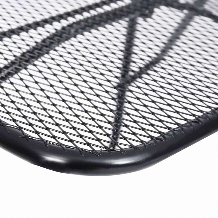 vidaXL バルコニーテーブル ブラック 60x40cm スチール製家具 アウトドア家具 アウトドアテーブル(代引不可)