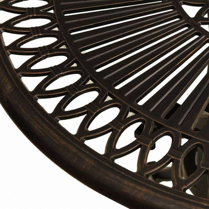 vidaXL ガーデンテーブル 62x62x65cm アルミ鋳物 ブロンズ家具 アウトドア家具 アウトドアテーブル(代引不可)