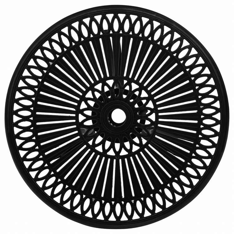 vidaXL ガーデンテーブル 62x62x65cm アルミ鋳物 ブラック家具 アウトドア家具 アウトドアテーブル(代引不可)