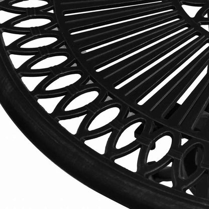 vidaXL ガーデンテーブル 62x62x65cm アルミ鋳物 ブラック家具 アウトドア家具 アウトドアテーブル(代引不可)