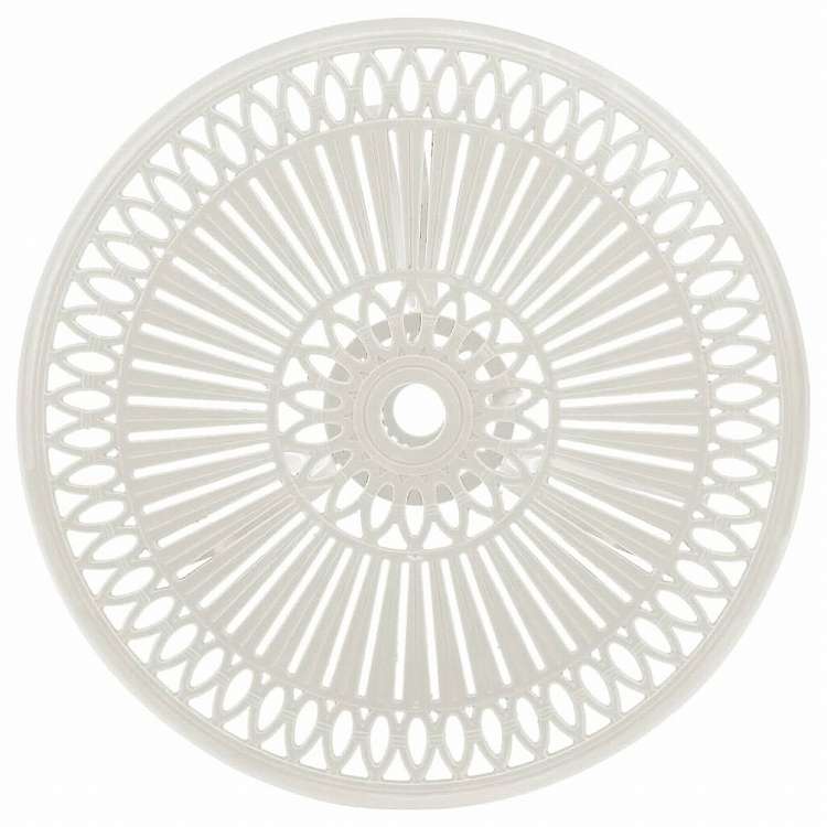 vidaXL ガーデンテーブル 62x62x65cm アルミ鋳物 ホワイト家具 アウトドア家具 アウトドアテーブル(代引不可)