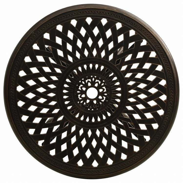 vidaXL ガーデンテーブル 78x78x72cm アルミ鋳物 ブロンズ家具 アウトドア家具 アウトドアテーブル(代引不可)