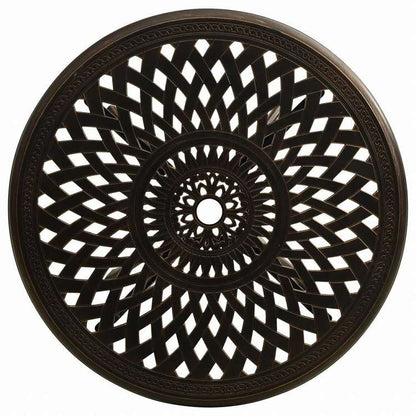 vidaXL ガーデンテーブル 78x78x72cm アルミ鋳物 ブロンズ家具 アウトドア家具 アウトドアテーブル(代引不可)