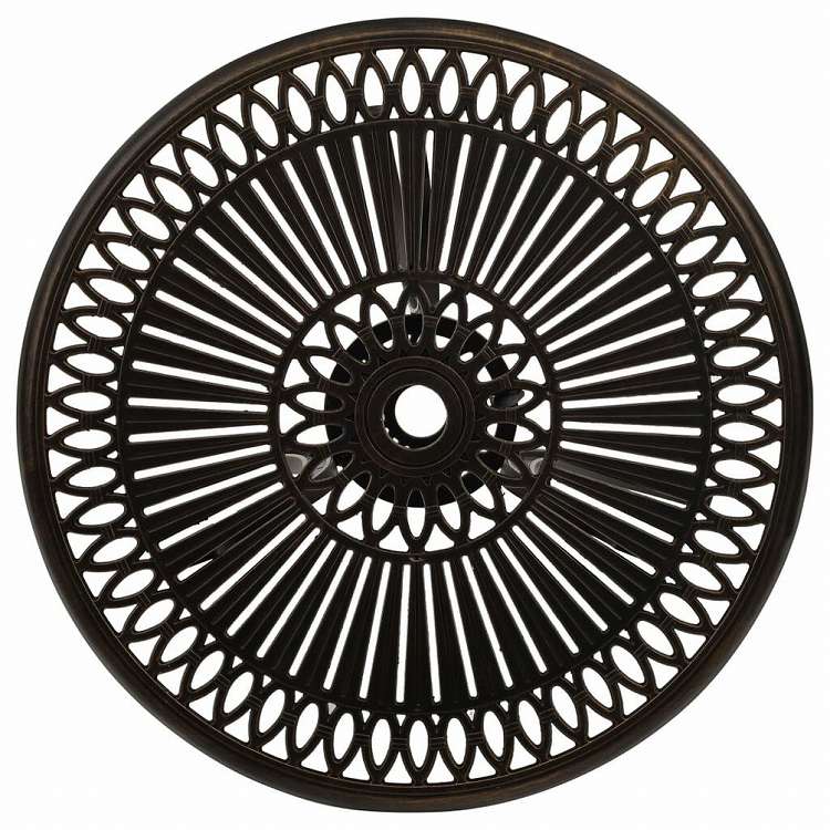 vidaXL ビストロ 3点セット アルミ鋳物 ブロンズ家具 アウトドア家具 屋外家具セット(代引不可)