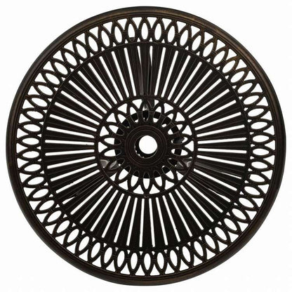 vidaXL ビストロ 3点セット アルミ鋳物 ブロンズ家具 アウトドア家具 屋外家具セット(代引不可)