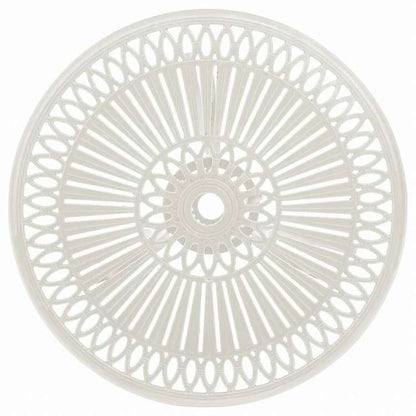 vidaXL ビストロ 3点セット アルミ鋳物 ホワイト家具 アウトドア家具 屋外家具セット(代引不可)