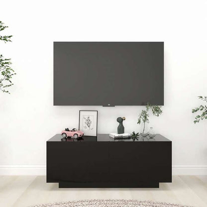 vidaXL TVキャビネット ブラック 100x35x40 cm エンジニアリングウッド家具 AVラック・テレビ台(代引不可)