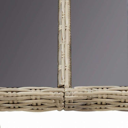 vidaXL 屋外ダイニング9点セット ポリラタン製 ブラウン家具 アウトドア家具 屋外家具セット(代引不可)