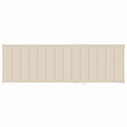 vidaXL ガーデンサンラウンジャー クッション付き アカシア無垢材家具 アウトドア家具 屋外椅子 サンラウンジャー(代引不可)