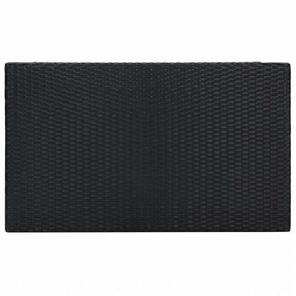 vidaXL ガーデンバー5点セット クッション付き ポリラタン製 ブラック家具 アウトドア家具 屋外家具セット(代引不可)