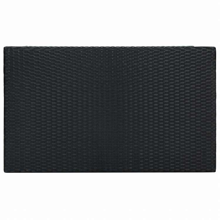 vidaXL アウトドアバーセット 7点 クッション付き ポリラタン ブラック (313435+313437+45874)家具 アウトドア家具 屋外家具セット(代引不可)