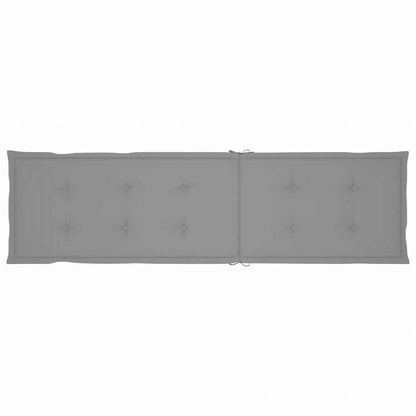 vidaXL 屋外デッキチェア フットレスト&クッション付き アカシア無垢材家具 アウトドア家具 屋外椅子 サンラウンジャー(代引不可)