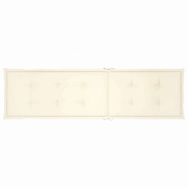 vidaXL 屋外用デッキチェア フットレスト&クッション付 アカシア無垢材家具 アウトドア家具 屋外椅子 サンラウンジャー(代引不可)