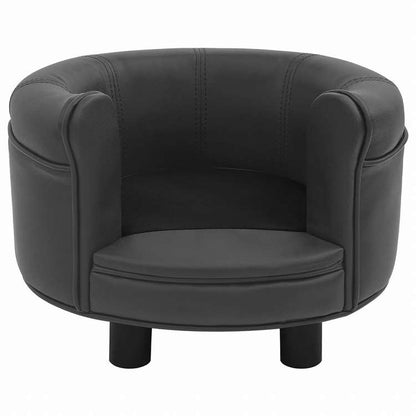 vidaXL 犬用ソファ ダークグレー 48x48x32cm プラッシュ&合成皮革製動物&ペット用品 ペット用品 犬用品 犬用ベッド(代引不可)