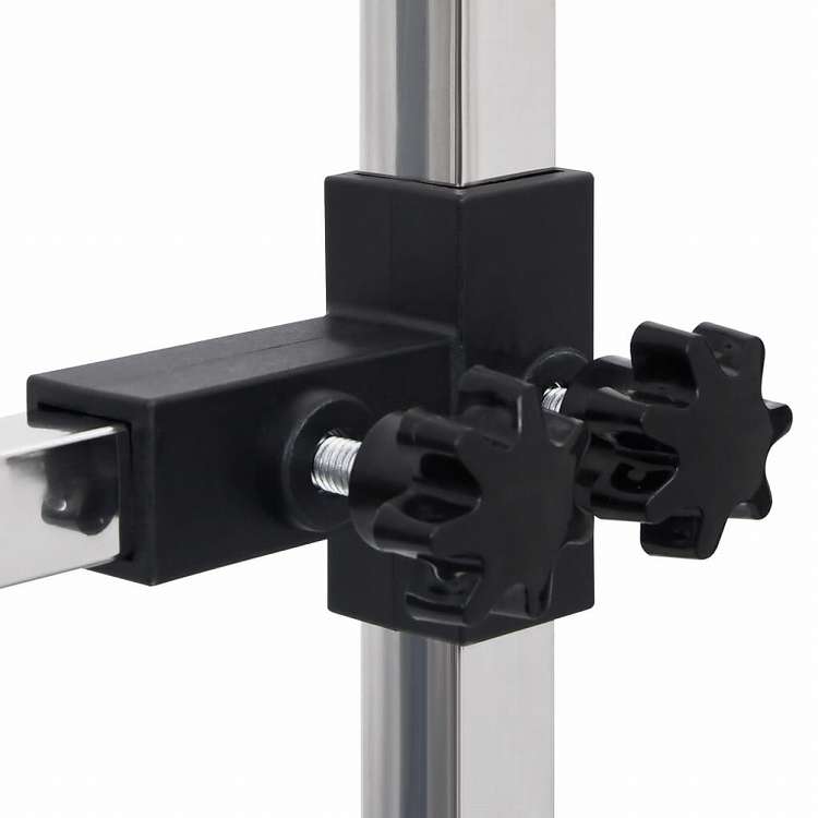 vidaXL 犬用トリミングテーブル 調整可能 ループ2点&バスケット付き動物&ペット用品 ペット用品 ペットケア用品(代引不可)