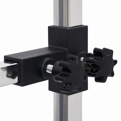 vidaXL 犬用トリミングテーブル 調整可能 ループ2点&バスケット付き動物&ペット用品 ペット用品 ペットケア用品(代引不可)