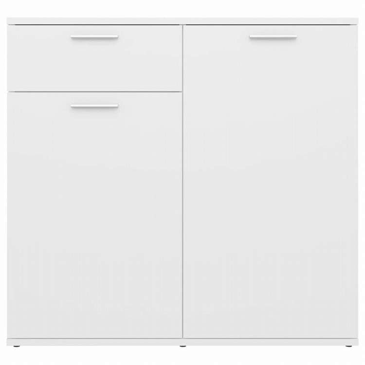 vidaXL サイドボード ホワイト 80x36x75 cm エンジニアリングウッド家具 キャビネット&収納 サイドボード(代引不可)