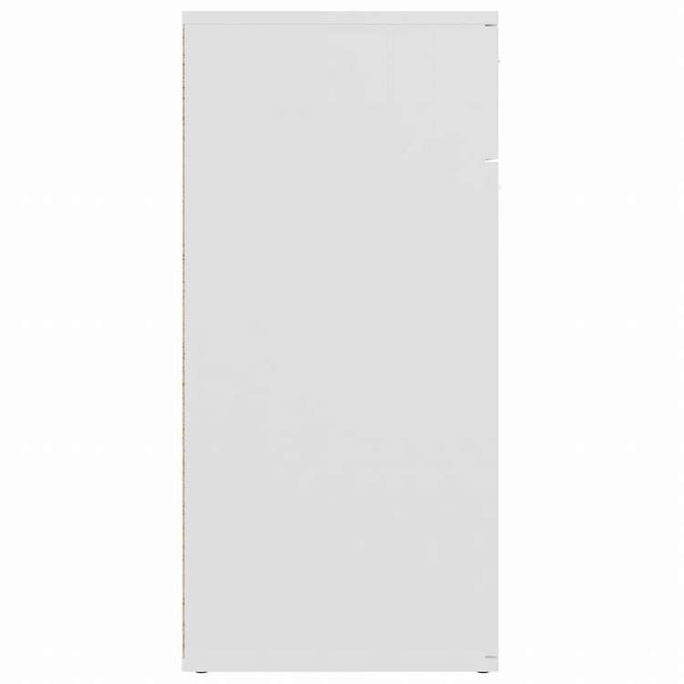 vidaXL サイドボード ホワイト 80x36x75 cm エンジニアリングウッド家具 キャビネット&収納 サイドボード(代引不可)