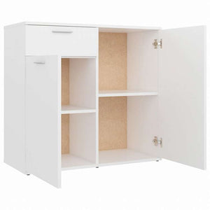 vidaXL サイドボード ホワイト 80x36x75 cm エンジニアリングウッド家具 キャビネット&収納 サイドボード(代引不可)