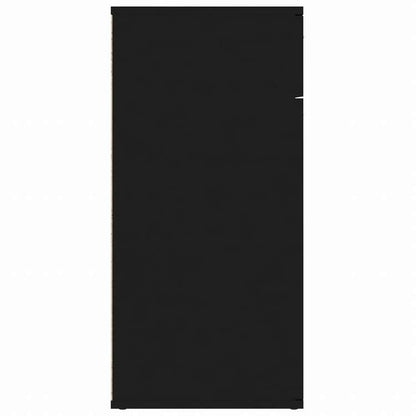 vidaXL サイドボード ブラック 80x36x75cm エンジニアリングウッド家具 キャビネット&収納 サイドボード(代引不可)