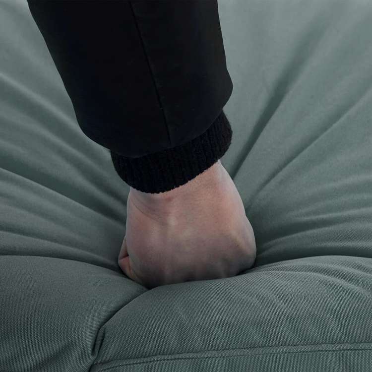 vidaXL 折りたたみサンラウンジャー オックスフォード生地 グレー家具 アウトドア家具 屋外椅子 サンラウンジャー(代引不可)