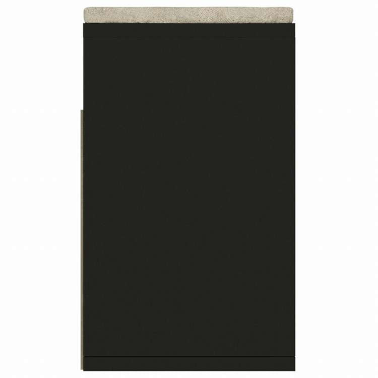 vidaXL シューズベンチ クッション付き ブラック 104x30x49cm エンジニアリングウッドホーム&ガーデン 家事用品 収納&オーガナイザー 衣類・ワードローブ収納 シューズラック・整理収納(代引不可)