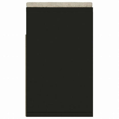 vidaXL シューズベンチ クッション付き ブラック 104x30x49cm エンジニアリングウッドホーム&ガーデン 家事用品 収納&オーガナイザー 衣類・ワードローブ収納 シューズラック・整理収納(代引不可)