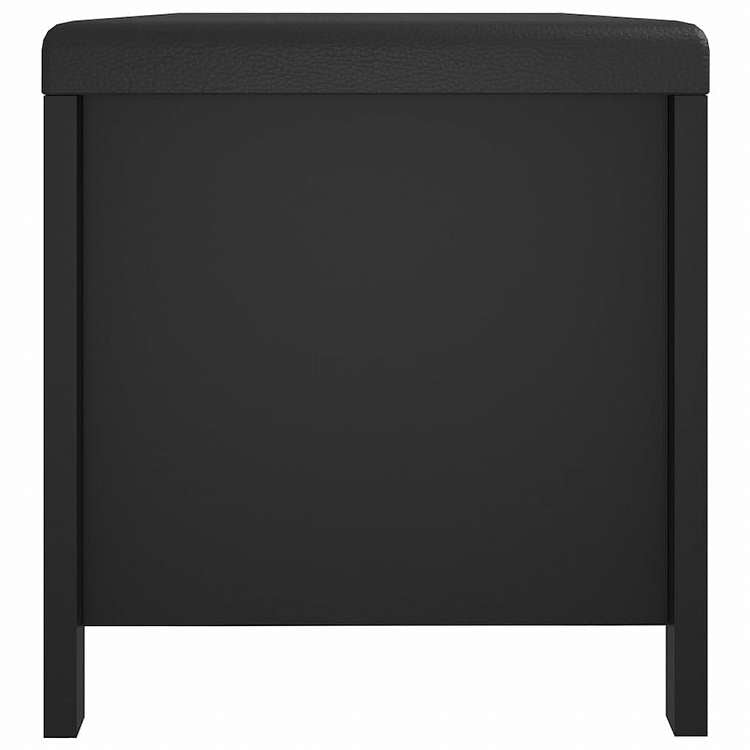 vidaXL シューズボックス クッション付き ブラック 104x40x45cm エンジニアリングウッド家具 キャビネット&収納 収納チェスト(代引不可)
