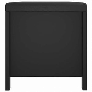 vidaXL シューズボックス クッション付き ブラック 104x40x45cm エンジニアリングウッド家具 キャビネット&収納 収納チェスト(代引不可)