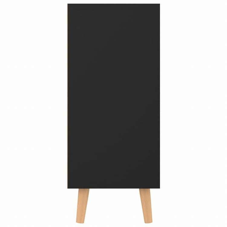 vidaXL サイドボード ブラック 90x30x72cm エンジニアリングウッド家具 キャビネット&収納 サイドボード(代引不可)