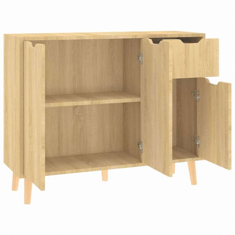 vidaXL サイドボード ソノマオーク 90x30x72cm エンジニアリングウッド家具 キャビネット&収納 サイドボード(代引不可)