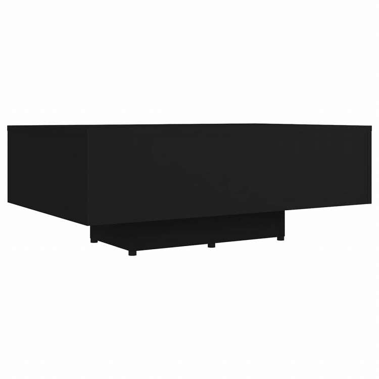 vidaXL コーヒーテーブル ブラック 85x55x31 cm エンジニアリングウッド家具 テーブル アクセントテーブル コーヒーテーブル(代引不可)