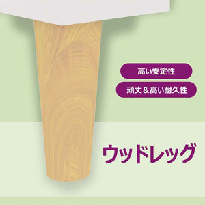 vidaXL TVキャビネット 無垢材脚付き ホワイト 103.5x35x50 cm家具 AVラック・テレビ台(代引不可)