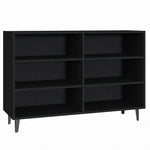 vidaXL 806041 vidaXL サイドボード ブラック 103.5x35x70cm エンジニアリングウッド家具 キャビネット&収納 サイドボード(代引不可)