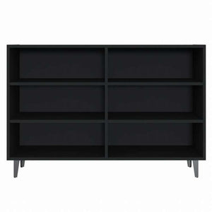 vidaXL 806041 vidaXL サイドボード ブラック 103.5x35x70cm エンジニアリングウッド家具 キャビネット&収納 サイドボード(代引不可)