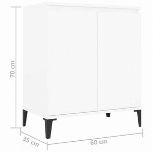 vidaXL サイドボード ホワイト 60x35x70cm エンジニアリングウッド家具 キャビネット&収納 サイドボード(代引不可)