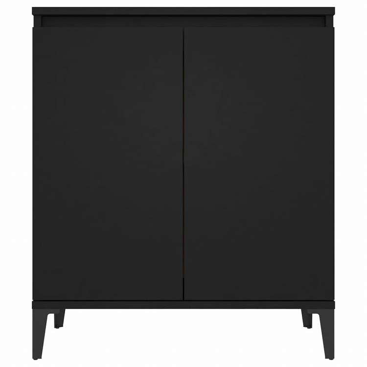 vidaXL 806077 vidaXL サイドボード ブラック 60x35x70cm エンジニアリングウッド家具 キャビネット&収納 サイドボード(代引不可)