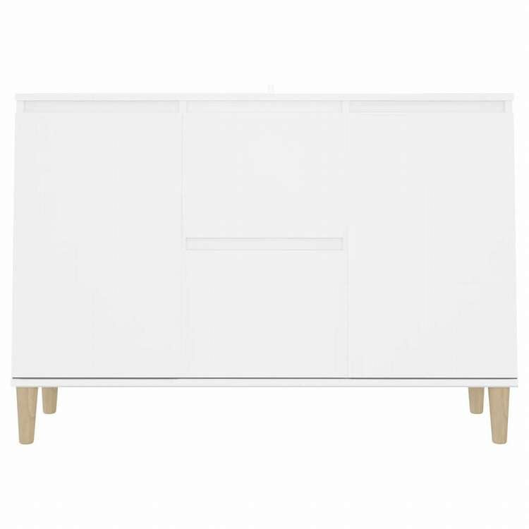 vidaXL サイドボード ホワイト 101x35x70cm エンジニアリングウッド家具 キャビネット&収納 サイドボード(代引不可)