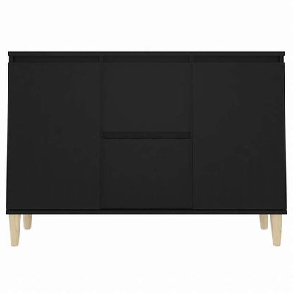 vidaXL サイドボード ブラック 101x35x70cm エンジニアリングウッド家具 キャビネット&収納 サイドボード(代引不可)