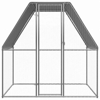 vidaXL 屋外鶏用ケージ 2x2x2 m 亜鉛メッキ鋼製動物&ペット用品 ペット用品 小動物用品 小動物 飼育・ケージ(代引不可)