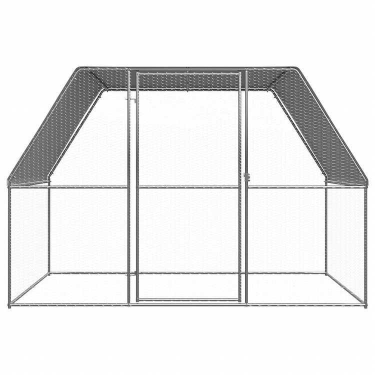 vidaXL 屋外鶏用ケージ 3x2x2 m 亜鉛メッキ鋼製動物&ペット用品 ペット用品 小動物用品 小動物 飼育・ケージ(代引不可)